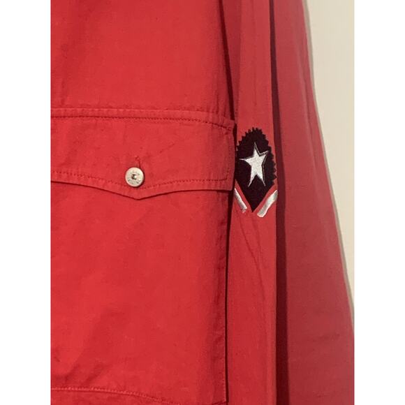 Marithe' Francois Girbaud Button up Long SL Military Inspired Mens Shirt XL - Picture 6 of 16